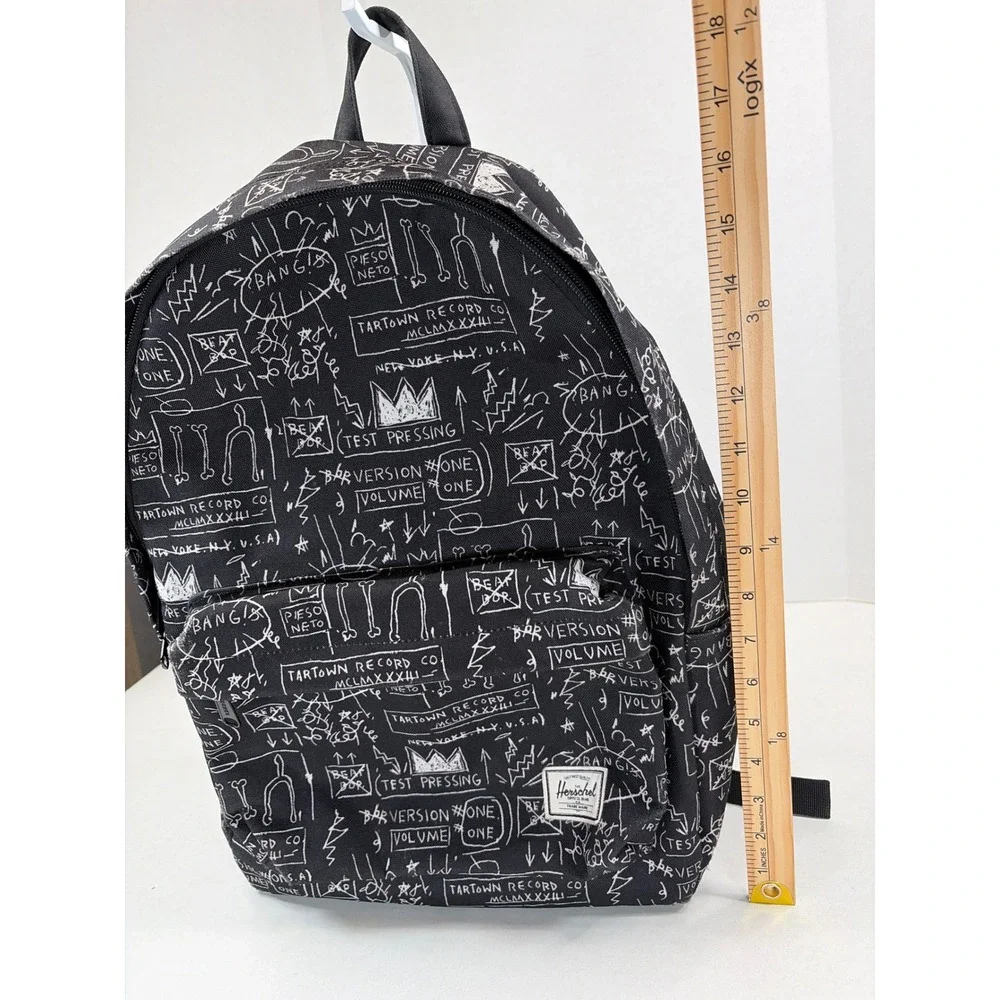 Herschel Supply Co Jean-Michel Basquiat Backpack Black White Art Print Classic